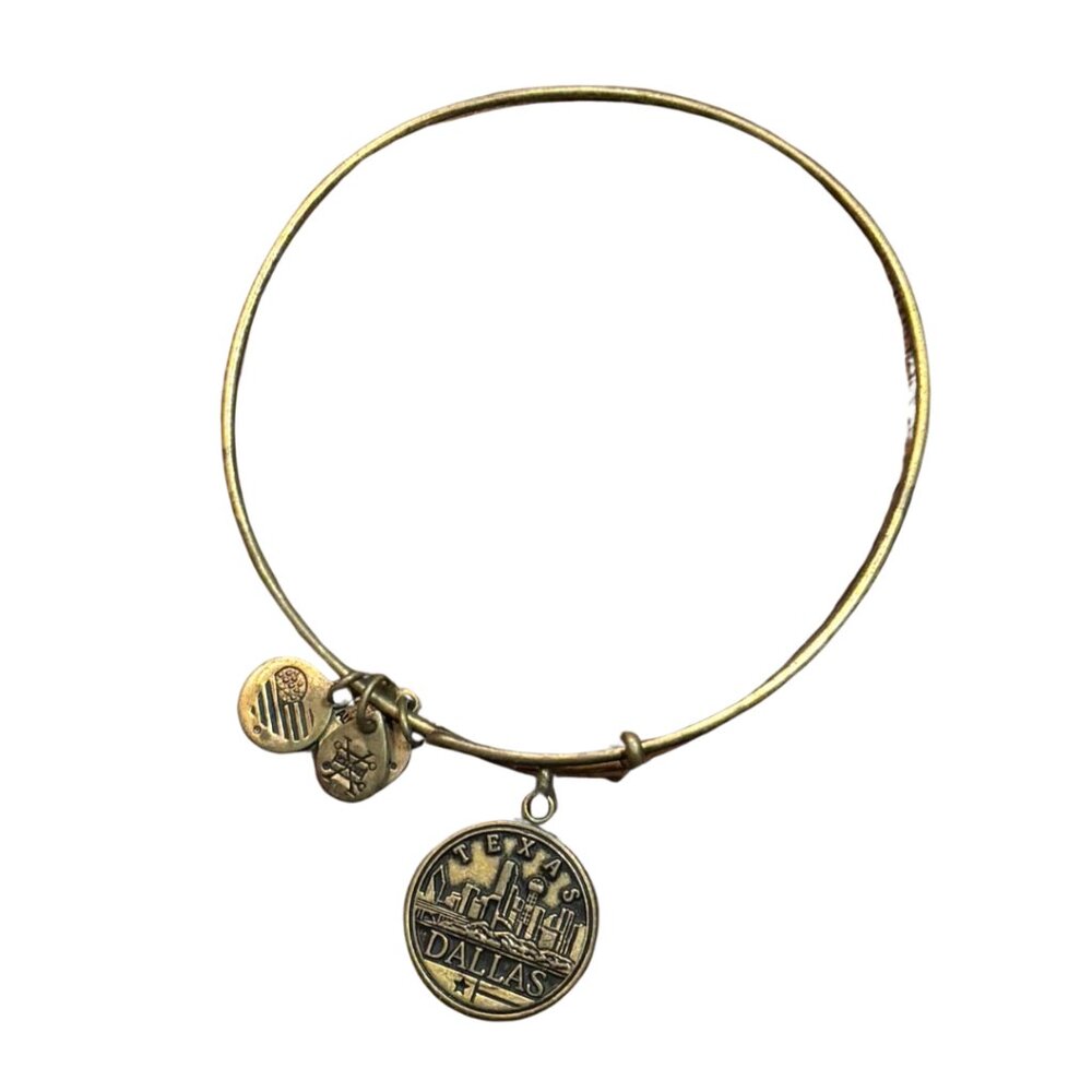 ALEX & ANI Dallas Texas Charm Bangle Bracelet